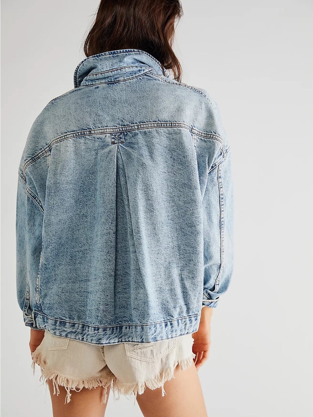 Free People We The Free Opal Swing Denim Jacket - Picture 6 of 12